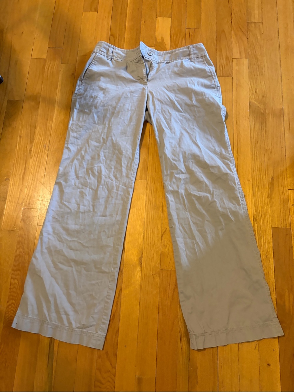 Women’s Light Gray Casual Pants - Classic Fit